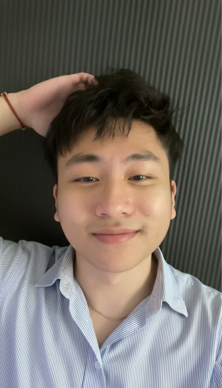 Nathan smiling